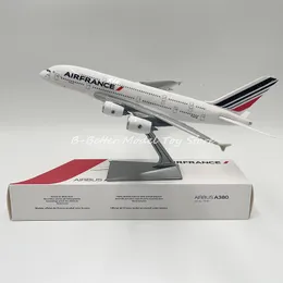 Diecast Model 1 250 Resin Flygplansleksak Airbus A380 Air France Replica Collector Edition 230712