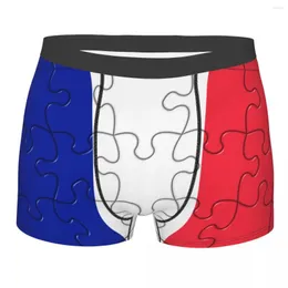 Unterhose Puzzle Frankreich Flagge Männer Unterwäsche Boxershorts Höschen Lustig Atmungsaktiv Für Homme