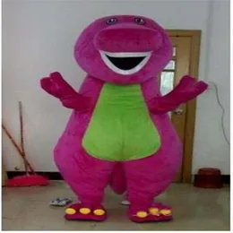 Factory Direct Barney Dinosaur Mascot Costume Movie Character Barney Dinosaur Costumes Fancy Dress Adult Size Clothing S223T