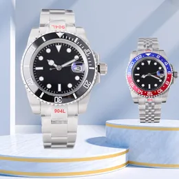 Mens Watch Designer Luxury Watches Business High Quality 40mm Automatic Sapphire 2813 Movement 904L Rostfritt stålklocka Strap Green Black Dial Waterproof Dhgate