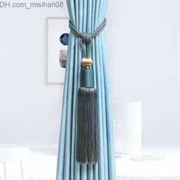 Curtain Poles European curtain pommel modern Minimalism living room tassel curtain tighten curtain fastener Z230713