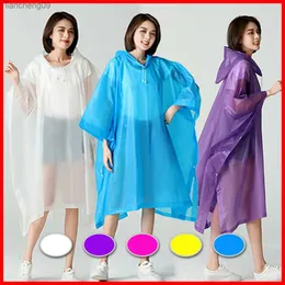 نساء قابلة لإعادة الاستخدام رجال معطف المطر المحمولة بدلة العتاد Raincho Cloak Cloak Hoodie Raincoat لركوب الدراجات معسكر المشي لمسافات طويلة مع غطاء محرك السيارة L230620