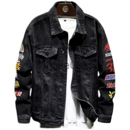 Herrenjacken Highend Jeansjacke Herrenmode Marke Frühling Lose Hip Hop Stickerei Hübsche Top Jacke Baseball Uniform Mantel Mann J230713