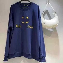 Projektantka Balanciagas Bluza Bluza Kobiety z przodu i tylne litery Plush Sweater Pure Cotton Men's and Fashion Mash Blukie Rozmiar 5xl Tech Bluza