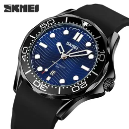 Skmei tittar på män Business Quartz armbandsur 30m vattentät avslappnad PU Brand Casual Watch Relogio Masculino 9276 Montre Homme