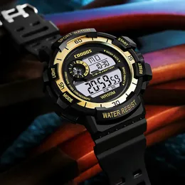 Sports Waterproof Watches LED Digital Sport Watch Zegarek wielofunkcyjny Zegar wojskowy Lumous Student Watch For Kids Girls Chłopcy