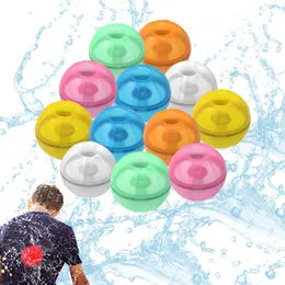 Wasserballon, magnetisch, wiederverwendbare Wasserbombe, weiches Silikon, schnell befüllbar, selbstdichtender Spritzball für Familie, Kinder, Sommerparty, Wasserkampfspiel, Spielzeug, 6 Farben
