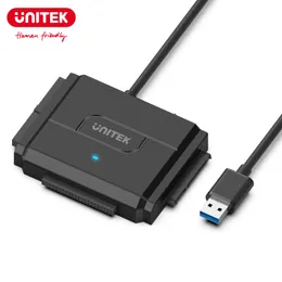 قابس كابل الطاقة Unitek USB 3 0 إلى محول استرداد محول القرص الصلب Sata IDE لـ Universal 2 5 3 5 5 بوصة قرص SSD الخارجي 230712