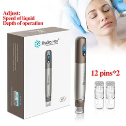 H3 Hydra Pen Microneedle Roller Meso Pen Derma Pen Auto Serum Applicator Mesotherapy for Removal Wrinkle Acne Scar Stretch Mark Moisturize Tighten Skin