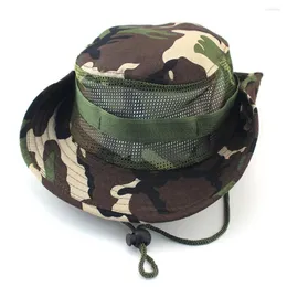 Berretti Army Tactical Cap For Men Camouflage Boonie Hat Sun Protector Outdoor Paintball Training Pesca Caccia Escursionismo