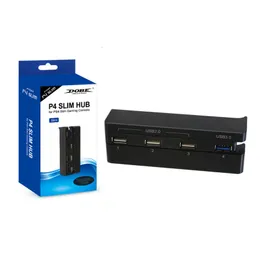 Strömkabel Plug Super High Speed 4 In 1 USB Hub Lämplig 2 0 3 0 Dockningsstation för smal Slim Console Controller 230712