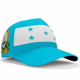 Top Caps Honduras Beyzbol Kapağı Ücretsiz 3D Özel Yapım Şapka Adı Takım Logosu Hn Hats Ülke Seyahat İspanyol Milleti Honduran Bayrak Headgear