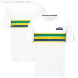 F1 Formula One Kısa Kollu T-Shirt 2022 Takım Edition Racing Suit Yuvarlak Boyun Tee Kavaş Polo Gömlek Özel Artı Boyutu Yeau