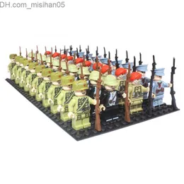 Блоки 40 штук/партия солдат Второй мировой войны массив национальной армии битвы Блоки Блоки Цифровой Детский Война Мини игрушки Рождественский подарок Z230713