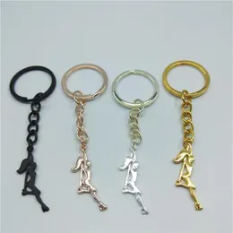 Keychains Trendy Pole Dancer Key Chains Strip Gift för Bachelorette Party Women Keyring Figure Jewellery314p