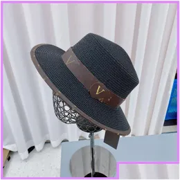 Chapéus de aba de 22ss chapéu de balde feminino Designer de mensagens Casquette feminino ST Caps de verão Caps ao ar livre Capro de beisebol Drop Dh1pl