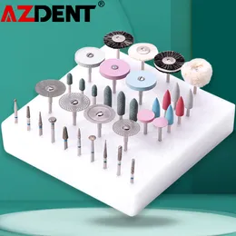 Set per manicure per unghie 1 scatola Totale 35 pezzi Scatola Kit per lucidatura per laboratorio odontotecnico Azdent Strumento per dentista per rettifica in porcellana ceramica 230712