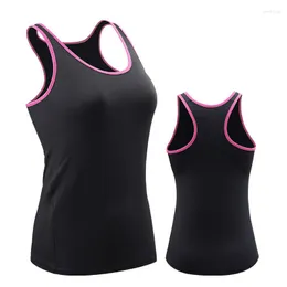 Chemises actives Yoga Blouse pour femmes gilet de sport hauts sans manches maillots à séchage rapide porter des collants de course vêtements de sport Chaleco