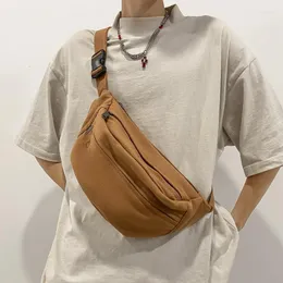 Midjepåsar stor kapacitet väska unisex designer duk fanny pack mode rese pengar telefon bröst banan mäns bum bälte