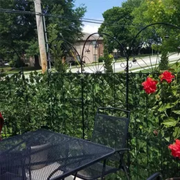장식용 꽃 인공 아이비 프라이버시 울타리 울타리와 야외 장식 정원 발코니를위한 가짜 포도 나무 잎 장식
