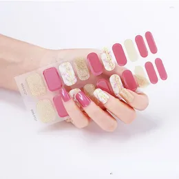 Naklejki do paznokci 1 kalkomanie wodne Przenieś Sprężyn Flower Manicure Manicure DIY Półtoperzowy żel Poliska dla kobiet