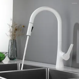 Wastafelkranen Multifunctionele kraan Handige trekkracht voor keuken Keramisch ventiel Wastafel Efficiënt waterbesparend wassen