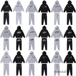 Men's Tracksuits Trapstar London Sweater Suit Hoodies Embroidered Shooters Sweatshirt Trousers Sportswear Streetwear Pullover Casual Clothes