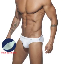 Herren Bademode Badehose Niedrige Taille Bikini Höschen Sexy Nylon Einfarbig Badeanzug Schnell Trocknend Push Pad Shorts Strand Surfen 230712