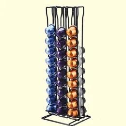 Coffeware Sets Practical Coffee Capsule Holder Tower Stand For 6040 Nespresso Capsules Storage soporte capsulas nespresso Pod 230712