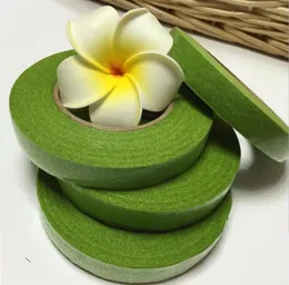 Flores decorativas 5 carretéis de 1,3 cm de largura Fita de papel verde para buquê de flores florais Fazendo buquê DIY Acessórios