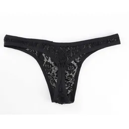 Underpants New Men's Thong Panties Sexy BriefsMen Underpants Lowwaisted Lace Lingerie Pants Briefs Underwear Sexy Knickers J230713