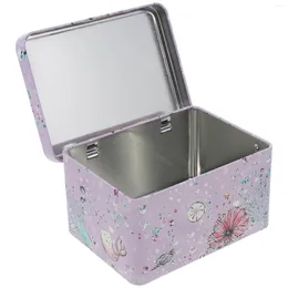 Jewelry Pouches Box Supply Storage Accessory Rectangular Candy Case Containers Lids Tea Pot Multi-function Iron European Travel