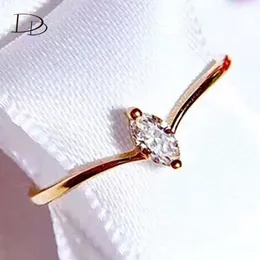 Pierścienie klastrowe Dodo moda fala biżuterii dla kobiet proste dziewczęta design bague femme piercionki drop dd507