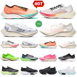 ZOOM UYUN SONRAKİ% 1 Koşu Ayakkabıları Kireç Patlaması Oreo Ekiden Valerian Mavi Şerit Yelken Pembe Beyaz Beyaz Canlı Yeşil Gerçek Kadınlar Erkek Eğitmenler Spor Örgü Sneaker