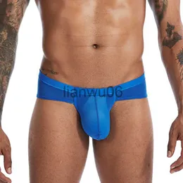 Mutande CLEVERMENMODE Biancheria intima da uomo sexy Sexy Slip da uomo in seta di ghiaccio ultra sottile Pene Borsa grande Slips hombre Mutandine erotiche Mutande J230713