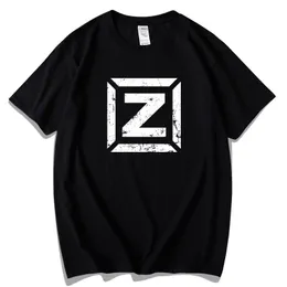 Camisetas Masculinas Z Letter Graphic Manga Curta TShirt Militar Russa Equipamentos para Fãs Roupas Masculinas Algodão Oversized S4XL Streetwear 230712