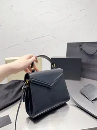 Модель дизайнер сумки сумочка Cassandra Bag Mini Black Bag Высококачественная роскошная сумочка дизайнерская сумочка сумка по кроссовым сумку Mensenger Mini Tote Bag