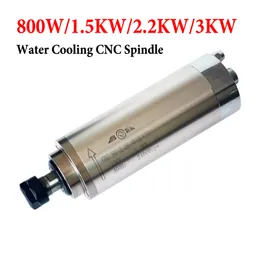 CNC Water Cooling Spindle Motor 800W 1.5KW 2.2KW 3KW Water-Cooled ER11 ER16 ER20 For Engraving Machine With 4 Bearings