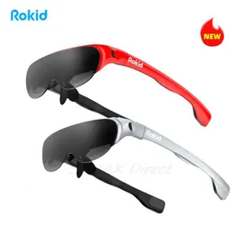 VR AR Accessorise Rokid Air 3D AR Glasses Foldable VR Smart 120" Screen 1080P OLED Dual Display 43FoV 55PPD Home Game Viewing Device 230712