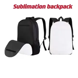 Wholesale Sublimation DIY Backpacks Blank other office Supplies heat transfer printing Bag Personal Creative Polyester School Student Bag G0713