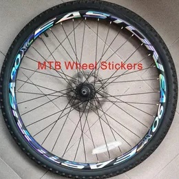 Auto-LKW-Racks 2 Wheelset Mountainbike 26 275 29 Zoll Rad Aufkleber Fahrrad Felge Reflektierende Aufkleber Aufkleber Dekoration Film 230712