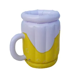 Sand Play Water Fun Iatable Beer Cup Holder Pool Air Colchão Balde De Gelo Iatable PVC Ice Bar Drink Copo Para Festa Na Praia Titular De Bebidas Alimentos 230712