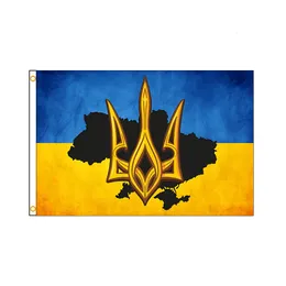 Bannerfahnen PIRAT 90*150cm Nationales Emblem der Ukraine Innendekoration Bannerflagge 230712