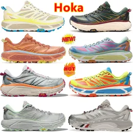 Laufschuhe Hoka One One Mafate Speed 2 Cyclamen All Aboard Flame Evening Primrose Plateau Damen Schnürung runde Spitze Gummisohle Damen Herren Casual Walking Schuhe