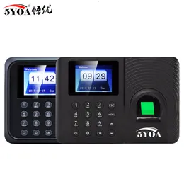 Recognition System Fingerprint Attendance Biometric Machine Employee Keypad Electric Time Clock Recorder USB Data Manage 230712