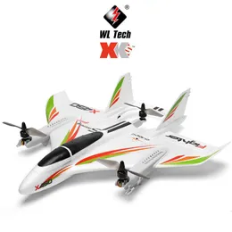 Aeronave elétrica/RC WLtoys XK X450 Avião RC 2.4G Planador de controle de rádio Asa fixa Aeronave de controle remoto 6CH 3D/6G Helicópteros RC 230712