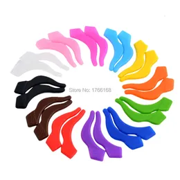 Eyeglasses chains 100pairs200pieces Colorful Silicone Antislip Holder For Glasses Accessories Ear Hook Sports Eyeglass Temple Tip 230712