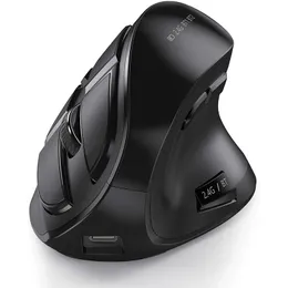 Möss Bluetooth vertikal trådlös mus för surfplatta Laptop Notebok Uppladdningsbar USB Ergonomi Höger 230712