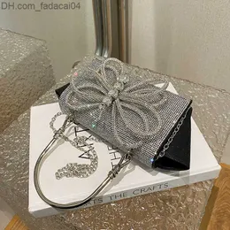 Bolsas de noite Nova bolsa de ombro feminina com strass cristal estilista bolsa de mão bolsa de jantar bolsa de ombro transversal Z230714