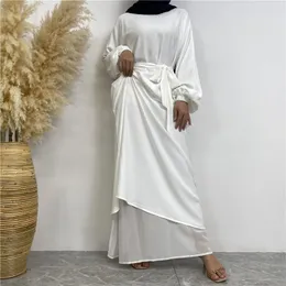 Etnische Kleding Verkoop Moslim Vrouw Abaya Met Zakken Islamitische Casual En Eenvoudige Lange Jurken Marokkaanse Kaftan Dubai Ramadan Jurk